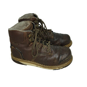 Georgia Boots Mens Sz 9W Brown Workwear Steel Toe Work Boot Gorpcore Utility Job
